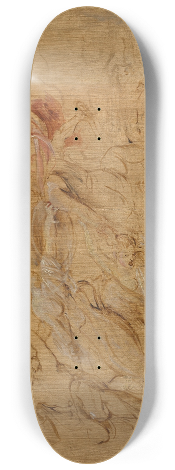Peter Paul Rubens - Minerva and Hercules Restraining Mars 8.25 inch art skate deck