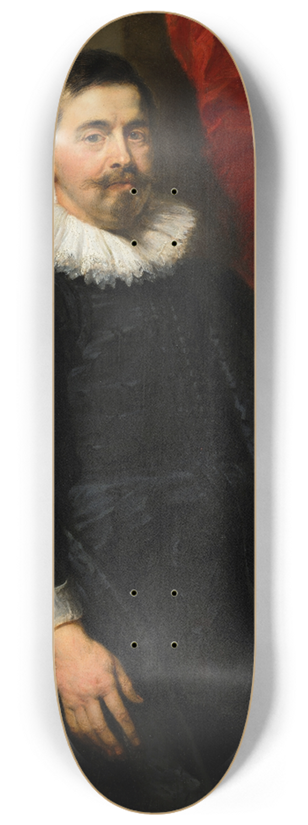 Peter Paul Rubens - Portrait of a Man,possibly Peter van Hecke 8.25 inch art skate deck