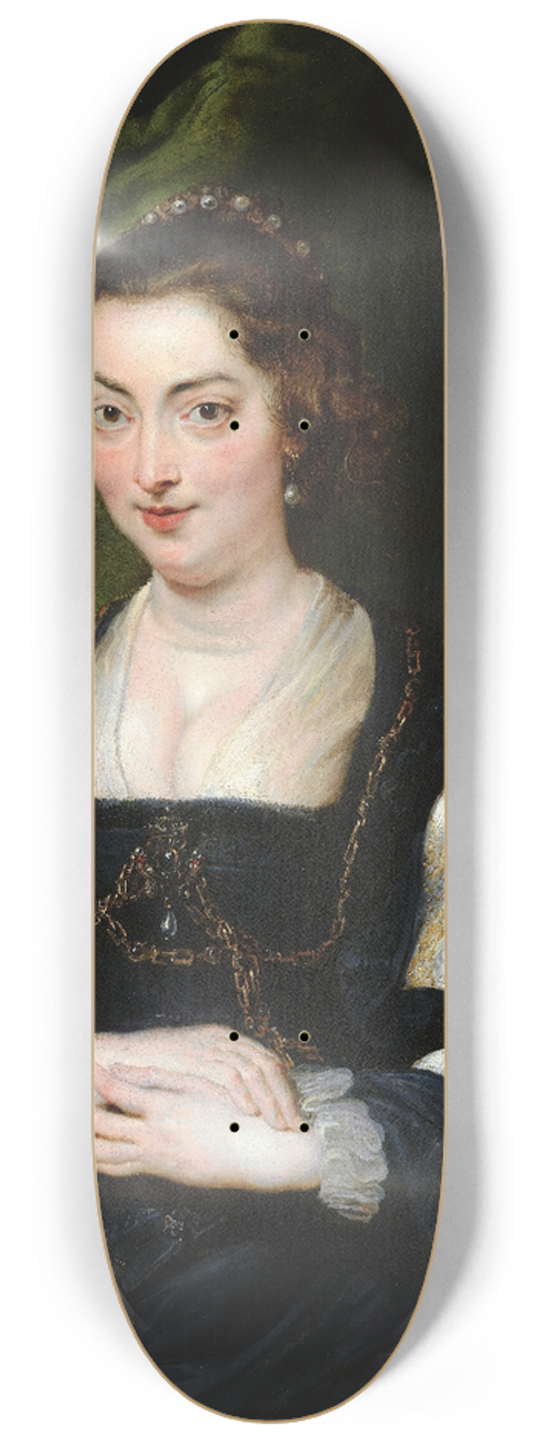 Peter Paul Rubens - Portrait of a Young Woman 8.25 inch art skate deck