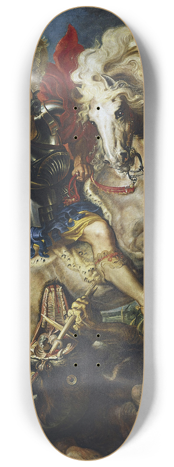 Peter Paul Rubens - St George Battles The Dragon 8.25 inch art skate deck