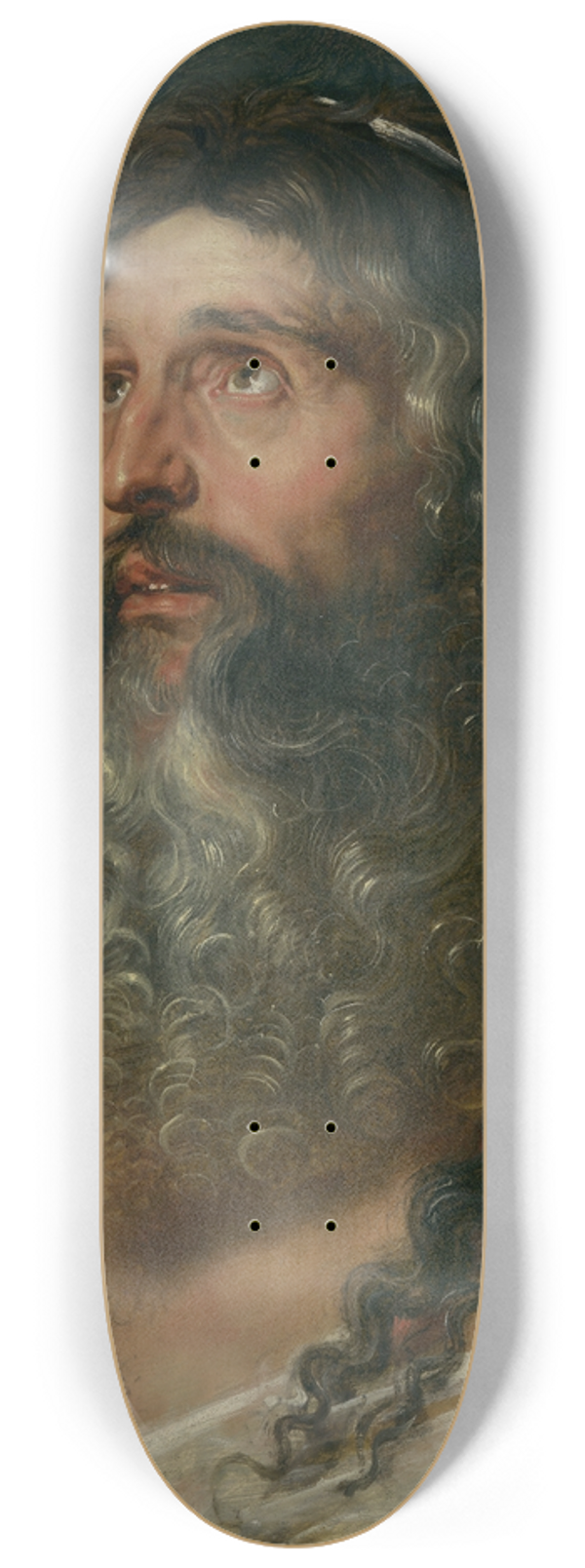 Peter Paul Rubens - Study of Two Heads 8.25 inch art skate deck