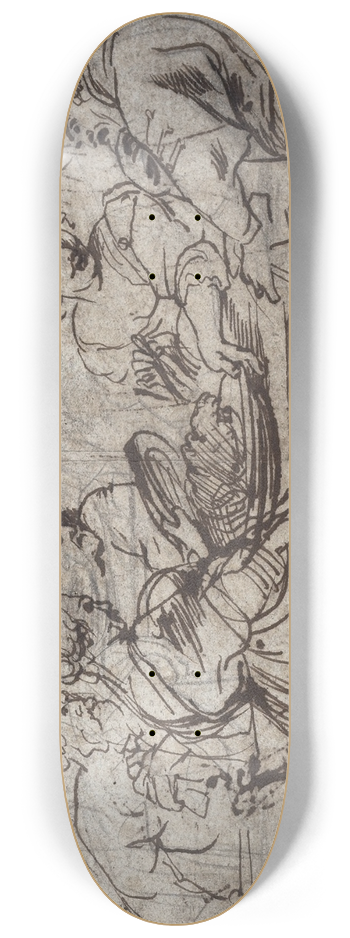 Peter Paul Rubens - The Feast of Herod (recto) 8.25 inch art skate deck