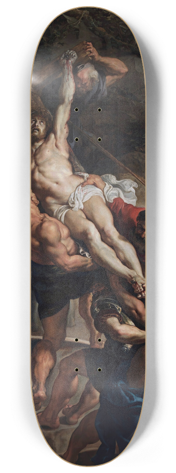 Peter Paul Rubens - The Raising of the Cross 8.25 inch art skate deck