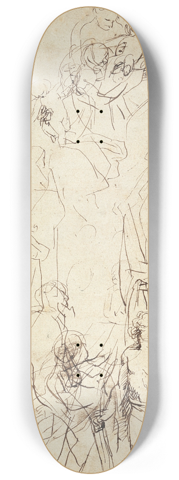 Peter Paul Rubens - The Virgin Adored by Saints 8.25 inch art skate deck