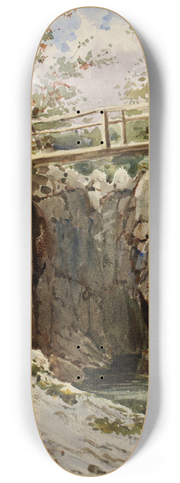 Peter Toft - Curmillon, Mid-Wales 8.25 inch art skate deck