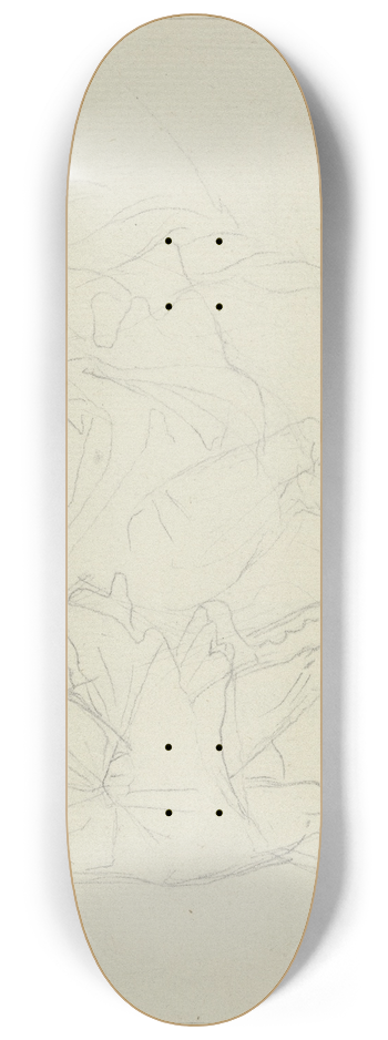 Peter von Cornelius - Der Gang nach dem Brocken; Faust und Mephisto 8.25 inch art skate deck