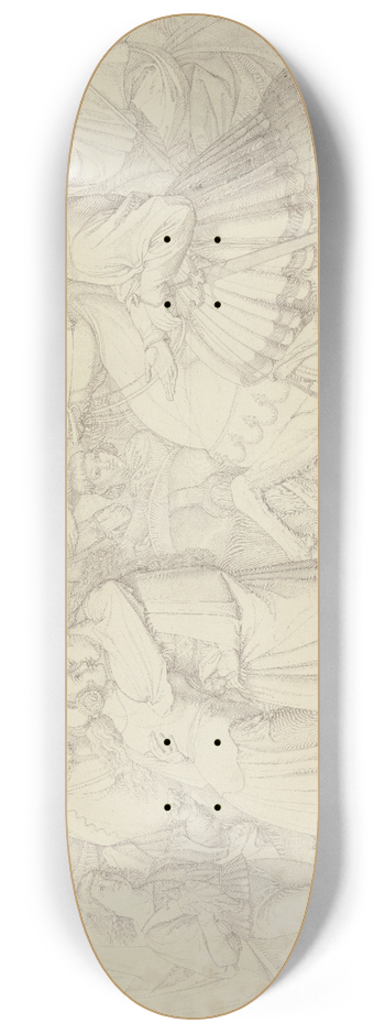 Peter von Cornelius - The Queens greeting 8.25 inch art skate deck