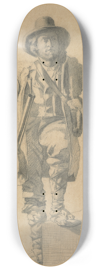 Petrus van der Velden - A mountaineer 8.25 inch art skate deck