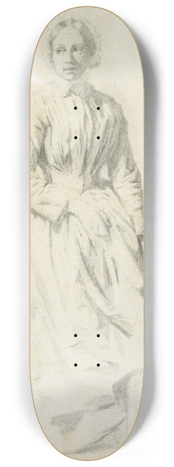 Petrus van der Velden - Dutch woman 8.25 inch art skate deck