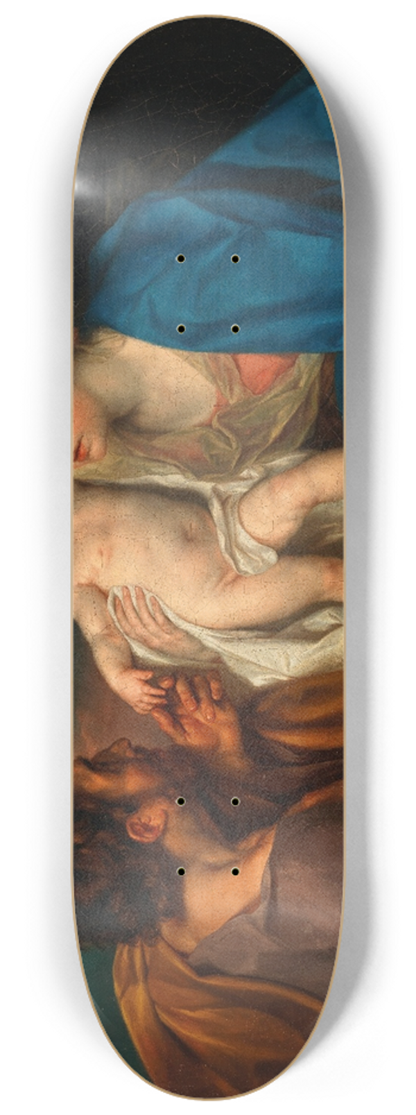 Anton Von Maron - The Madonna and Child with a shepherd 8.25 inch art skate deck