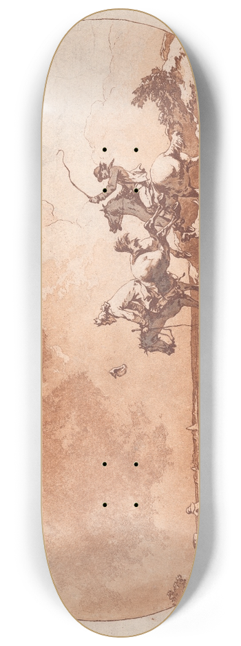 Philip James de Loutherbourg - A Windy Day 8.25 inch art skate deck
