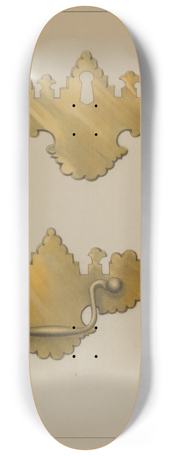 Philip Johnson - Drawer Pull 8.25 inch art skate deck