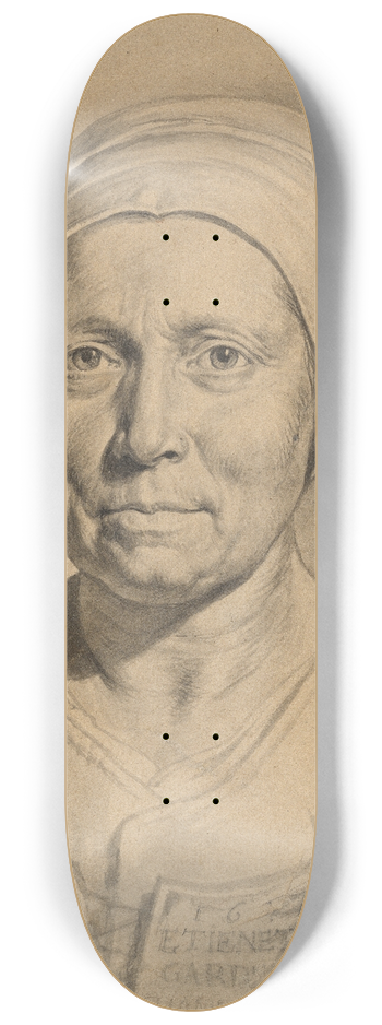 Philippe de Champaigne - Portrait of Dame tiennette 8.25 inch art skate deck