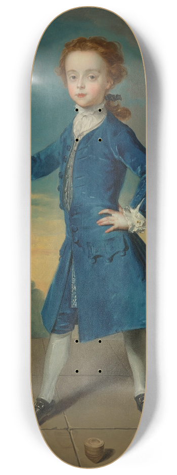 Philippe Mercier - Portrait of a boy 8.25 inch art skate deck