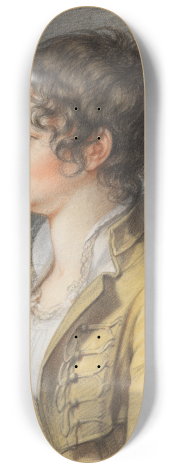 Philipp Jakob Becker - Bildnis einer jungen Frau, Grtelstck nach links 8.25 inch art skate deck