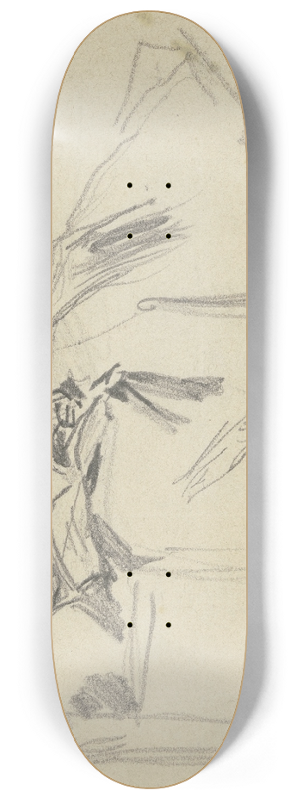 Philipp Rumpf - Auf dem Sofa eingeschlafene Frau 8.25 inch art skate deck