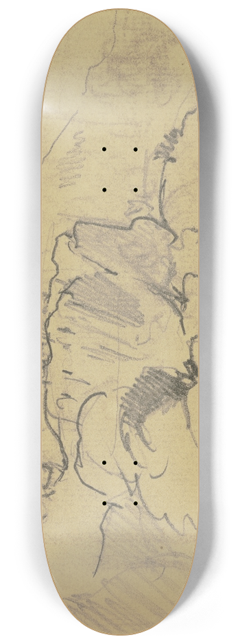 Philipp Rumpf - Frau auf einer Anhhe 8.25 inch art skate deck