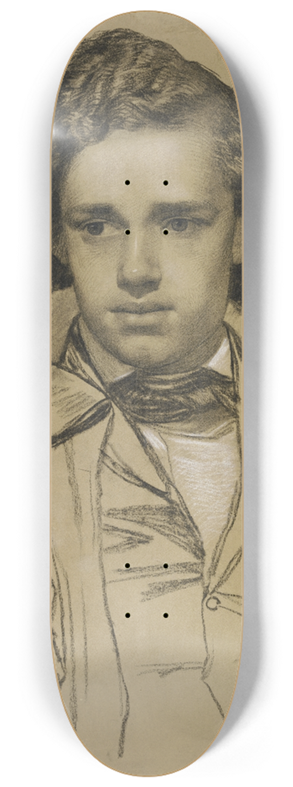Philipp Winterwerb - Portrait of the painter Albert Hendschel 8.25 inch art skate deck