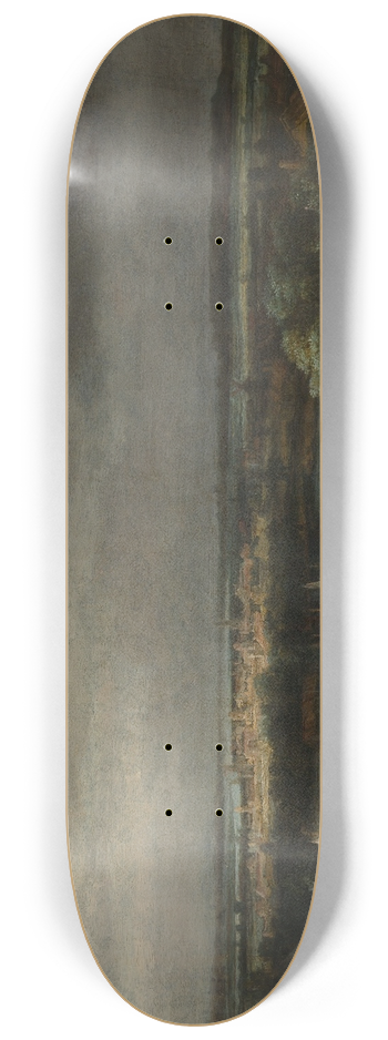 Philips Koninck - Wide River Landscape 8.25 inch art skate deck