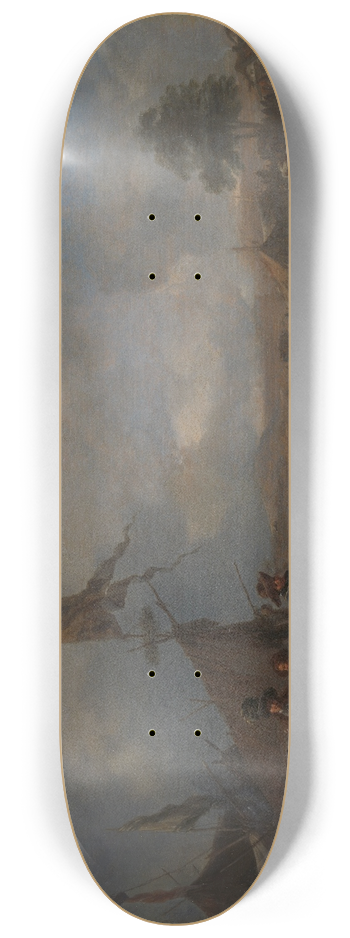 Philips Wouwerman - A Horse Fair near an Army Camp 8.25 inch art skate deck