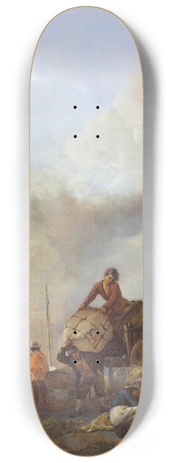 Philips Wouwerman - Landing a Boat 8.25 inch art skate deck