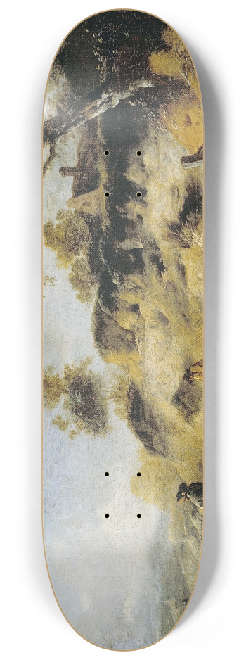 Philips Wouwerman - Sandbank with Travellers 8.25 inch art skate deck