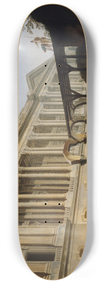 Pierre-Antoine Demachy - Dgagement de la colonnade du Louvre 8.25 inch art skate deck