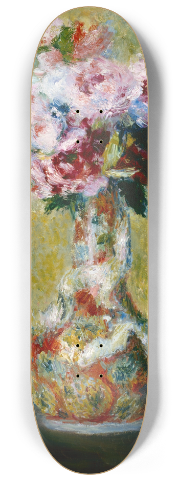 Pierre-Auguste Renoir - Bouquet in a Vase 8.25 inch art skate deck
