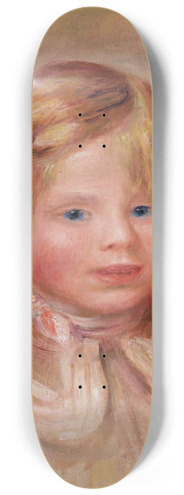 Pierre-Auguste Renoir - Coco au ruban rose 8.25 inch art skate deck