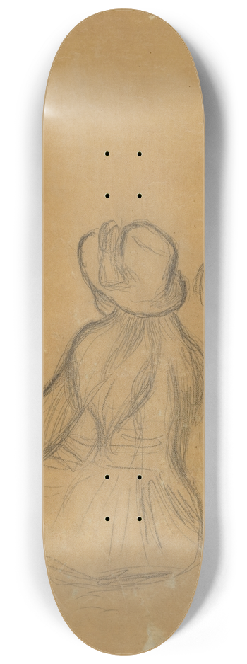Pierre-Auguste Renoir - Girlhood 8.25 inch art skate deck