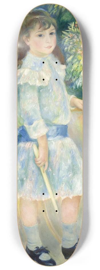 Pierre-Auguste Renoir - Girl with a Hoop 8.25 inch art skate deck