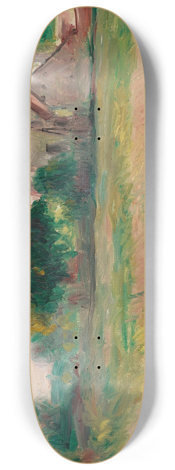 Pierre-Auguste Renoir - Maisons  Essoyes 8.25 inch art skate deck