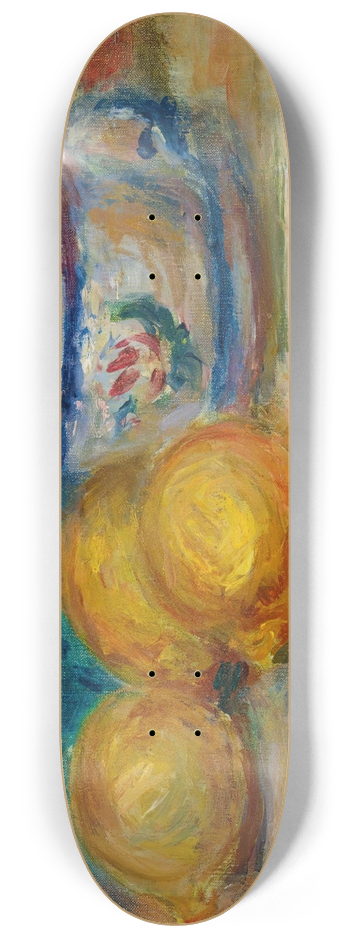 Pierre-Auguste Renoir - Nature Morte, Trois Citrons Et Une Tasse 8.25 inch art skate deck