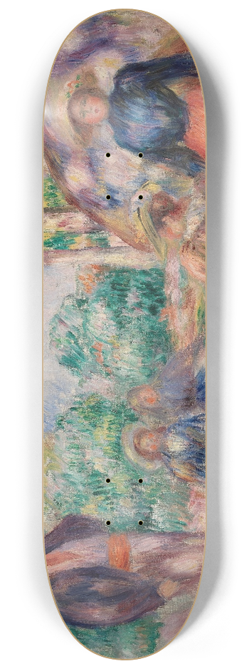 Pierre-Auguste Renoir - Resting in the Grass (Le Repos sur lherbe) 8.25 inch art skate deck