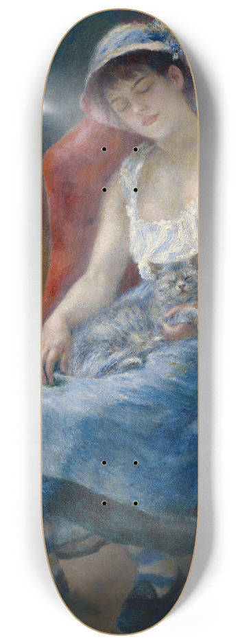 Pierre-Auguste Renoir - Sleeping Girl 8.25 inch art skate deck