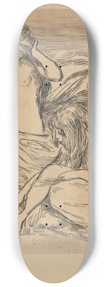 Pierre-Auguste Renoir - The Two Bathers 8.25 inch art skate deck