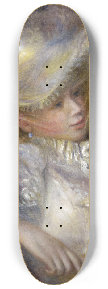 Pierre-Auguste Renoir - Woman with a Hat 8.25 inch art skate deck