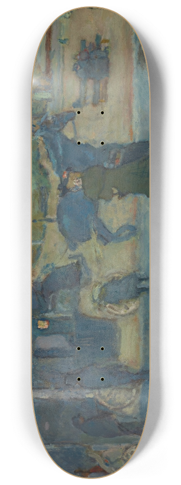 Pierre Bonnard - Les deux fiacres (Boulevard des Batignolles) 8.25 inch art skate deck