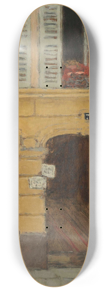 Pierre Bonnard - Lorgue de Barbarie ou Le joueur dorgue 8.25 inch art skate deck