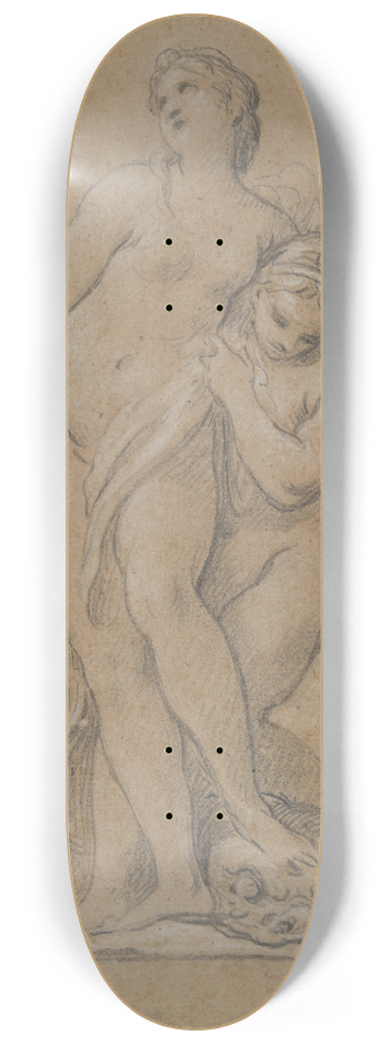 Pierre Charles Trmolires - Venus Supported by aNereid 8.25 inch art skate deck