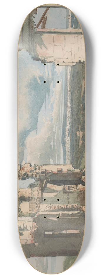 Pierre Georges Jeanniot - The Devastation ofSuresnes 8.25 inch art skate deck