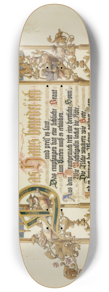 Adolf Schrdter  - Brautlied 8.25 inch art skate deck