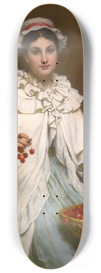 Pierre Louis Bouchard - La cueilleuse de cerises 8.25 inch art skate deck