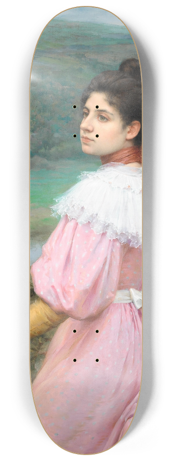 Pierre Outin - A promenade by the river 8.25 inch art skate deck