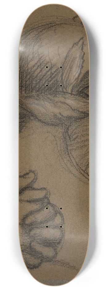 Pierre Puvis de Chavannes - Etude de tte et de mains 8.25 inch art skate deck