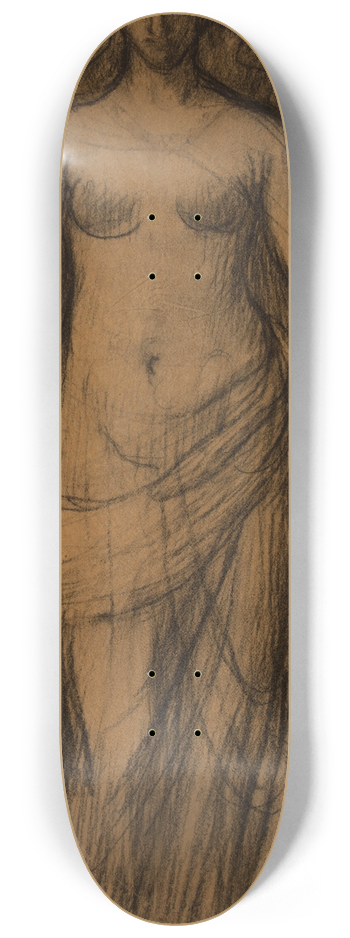 Pierre Puvis de Chavannes - Femme debout 8.25 inch art skate deck