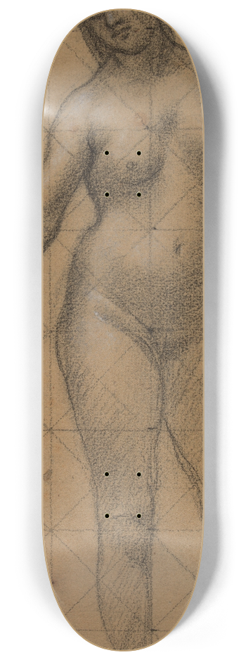 Pierre Puvis de Chavannes - Femme nue de face 8.25 inch art skate deck