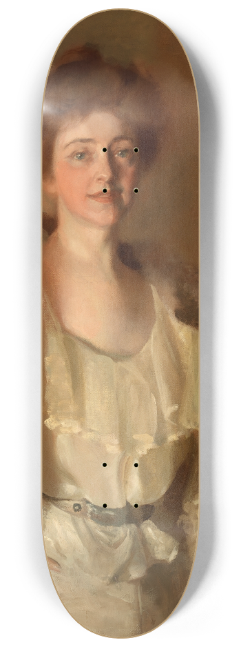 Pierre Troubetzkoy - Alice Barney in Whites and Browns 8.25 inch art skate deck
