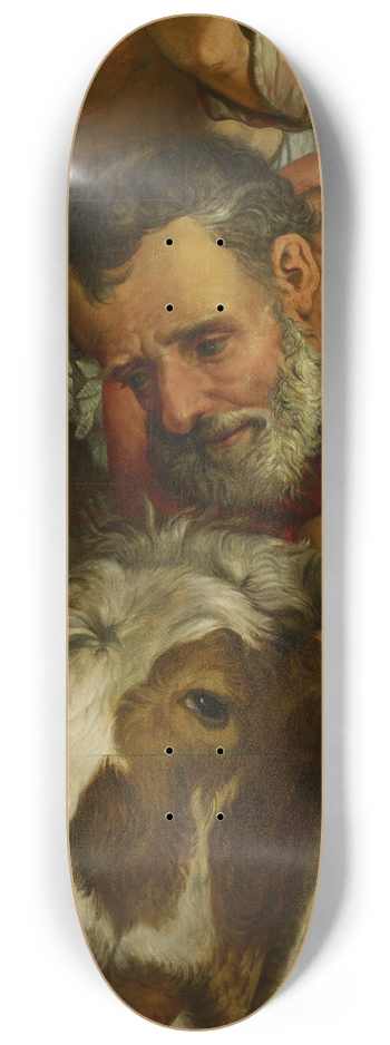 Pieter Aertsen - Aanbidding der herders (fragment) 8.25 inch art skate deck