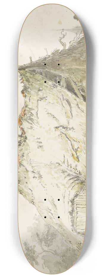 Pieter Bartholomeusz. Barbiers - Bouwvallige boerderij 8.25 inch art skate deck